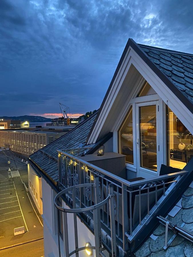 Penthouse With Private Balcony In The City Centre Of Bergen 아파트 외부 사진